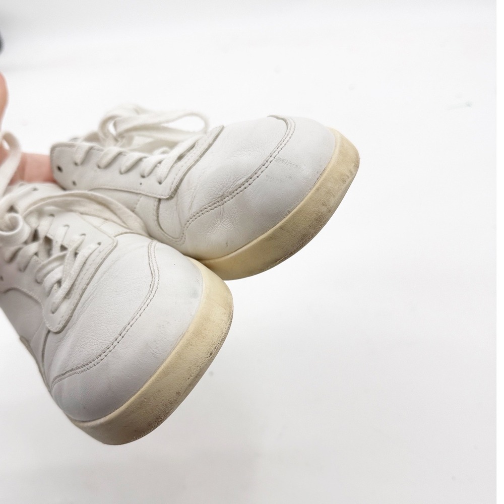 Everlane Tread Court Sneakers White Black Leather Low Top Trainers Womens 9 - Picture 8 of 11